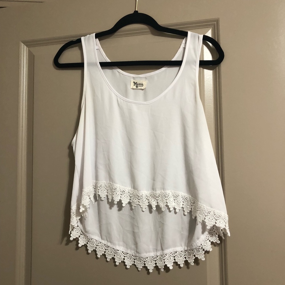 Show me your mumu white crop top
